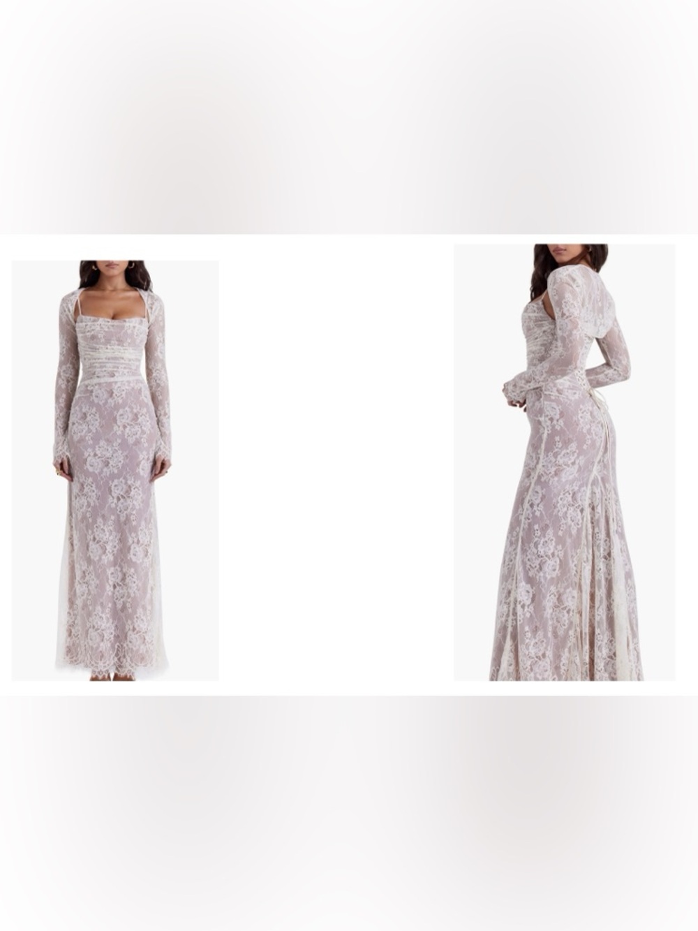 House of CB Artemis dress in vintage cream (small cup)